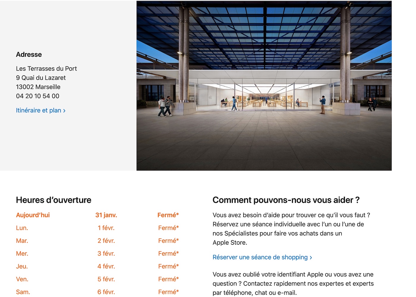 Apple Store Fermes Centres Commerciaux