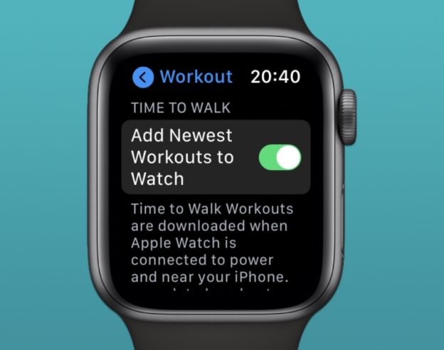 Apple Watch Time to Walk Activites