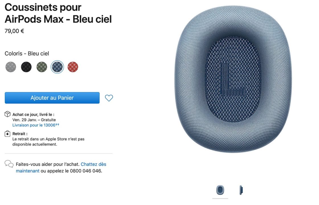 Coussinets AirPods Max
