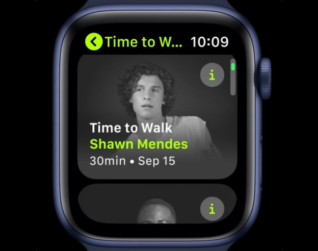 Place a la marche Apple Watch Histoires Audio Celebrites