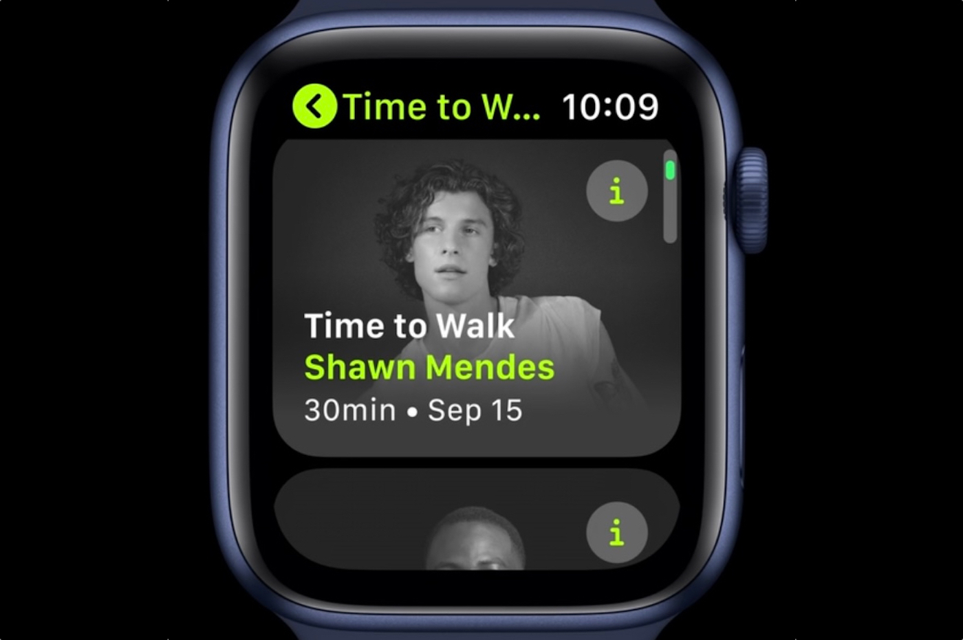 Place a la marche Apple Watch Histoires Audio Celebrites