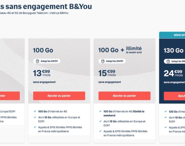 Promo-Forfaits-Bouygues-Telecom-100-Go-Janvier-2021