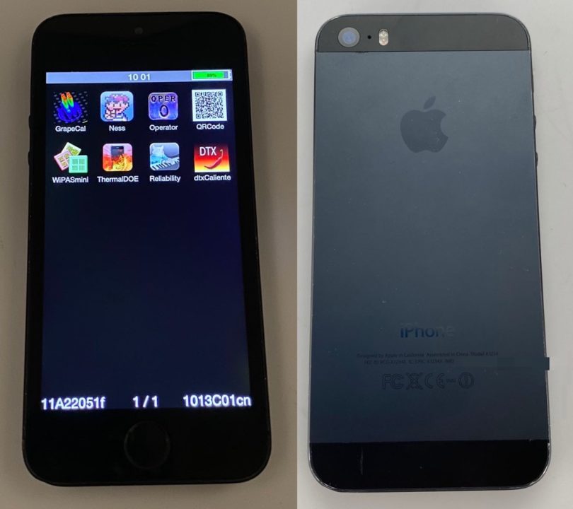 Prototype iPhone 5s noir et ardoise