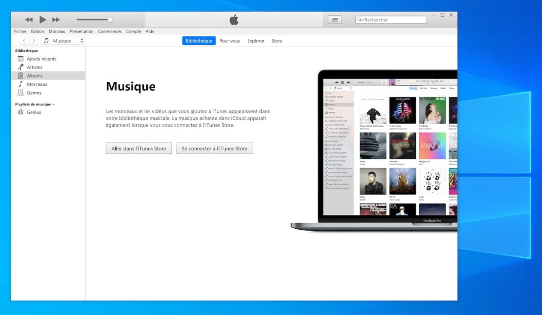 iTunes 12.12.6 est disponible sur Windows pour supporter les nouveaux