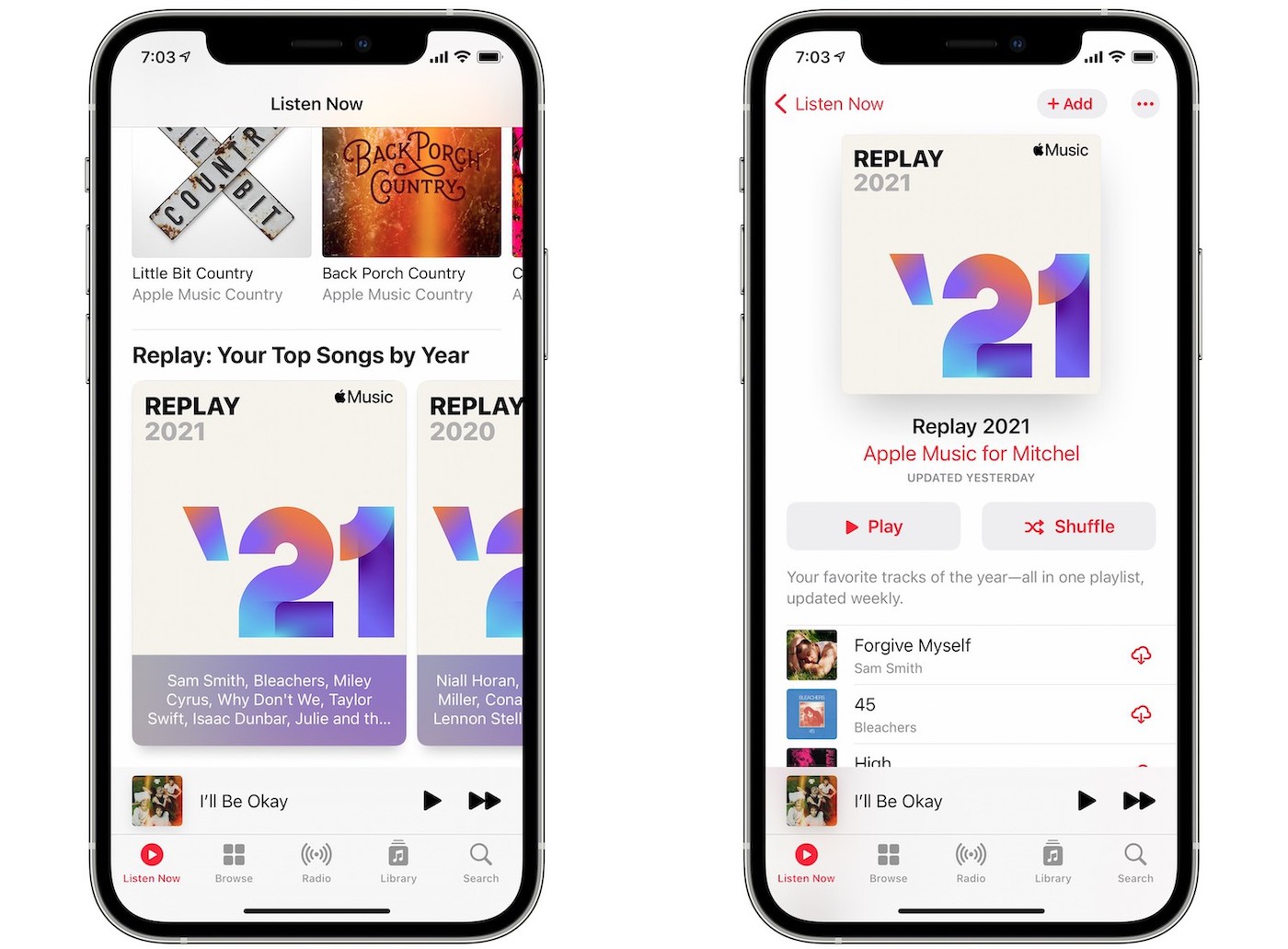 Apple Music Replay 2021