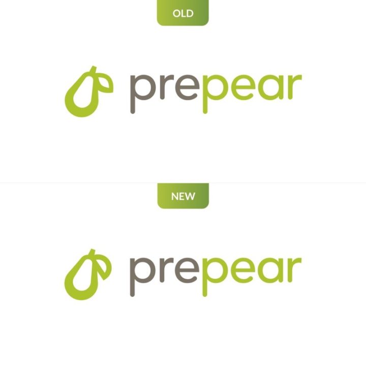 Prepear Ancien Logo vs Nouveau Logo