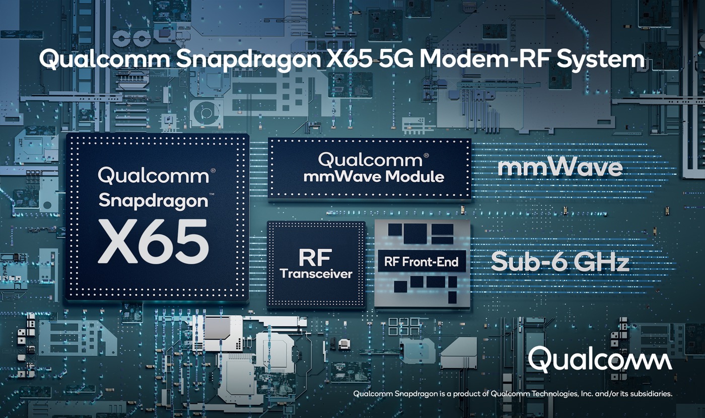 Qualcomm Snapdragon X65 Modem 5G 10 Gbps