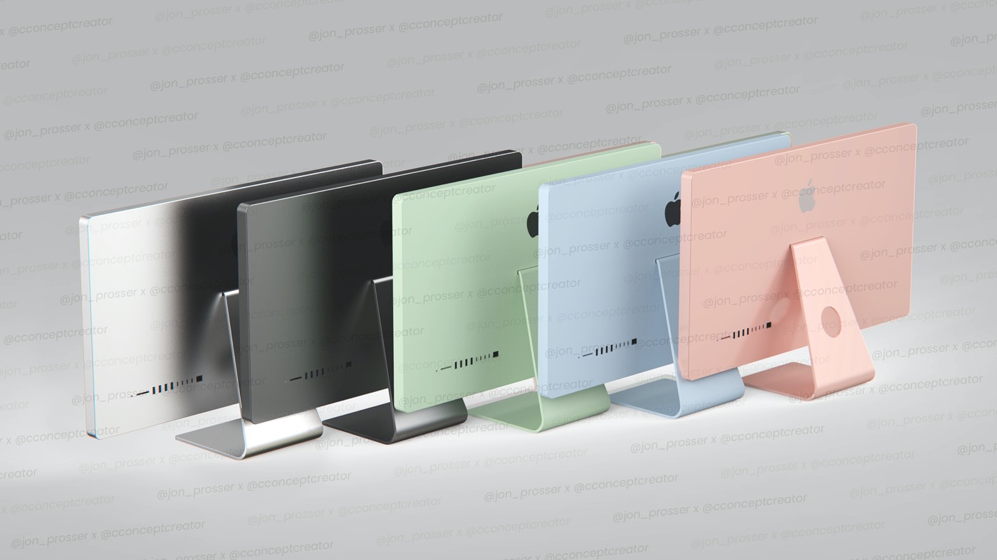 Rendu iMac 2021 Coloris