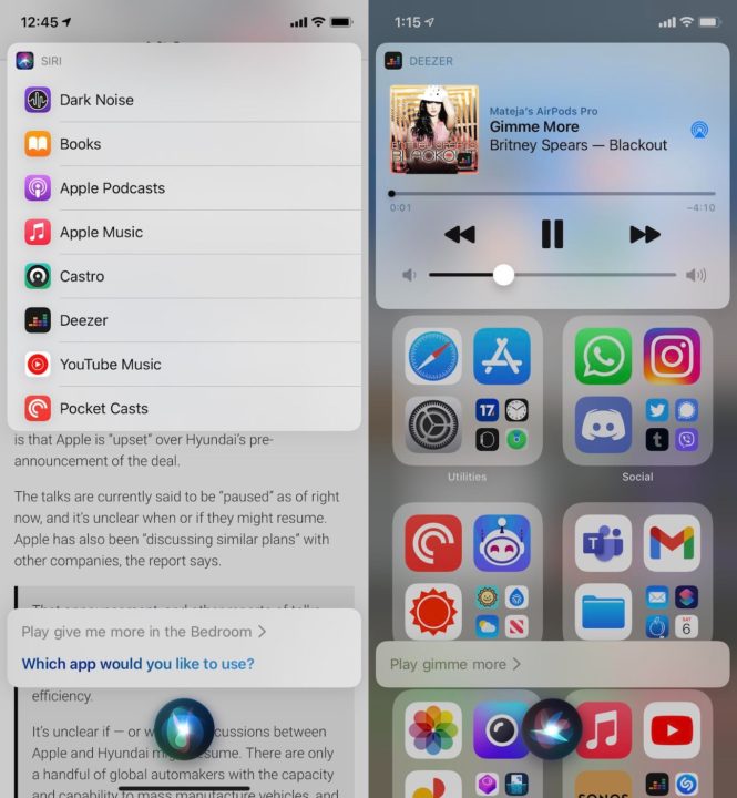 iOS 14.5 Siri Application Musique Par Defaut