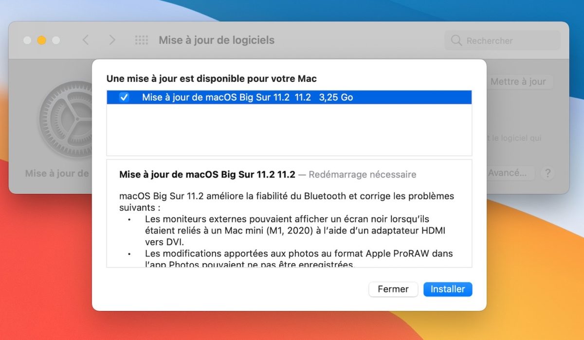 macOS 11.2 est disponible : la liste des nouveautés
