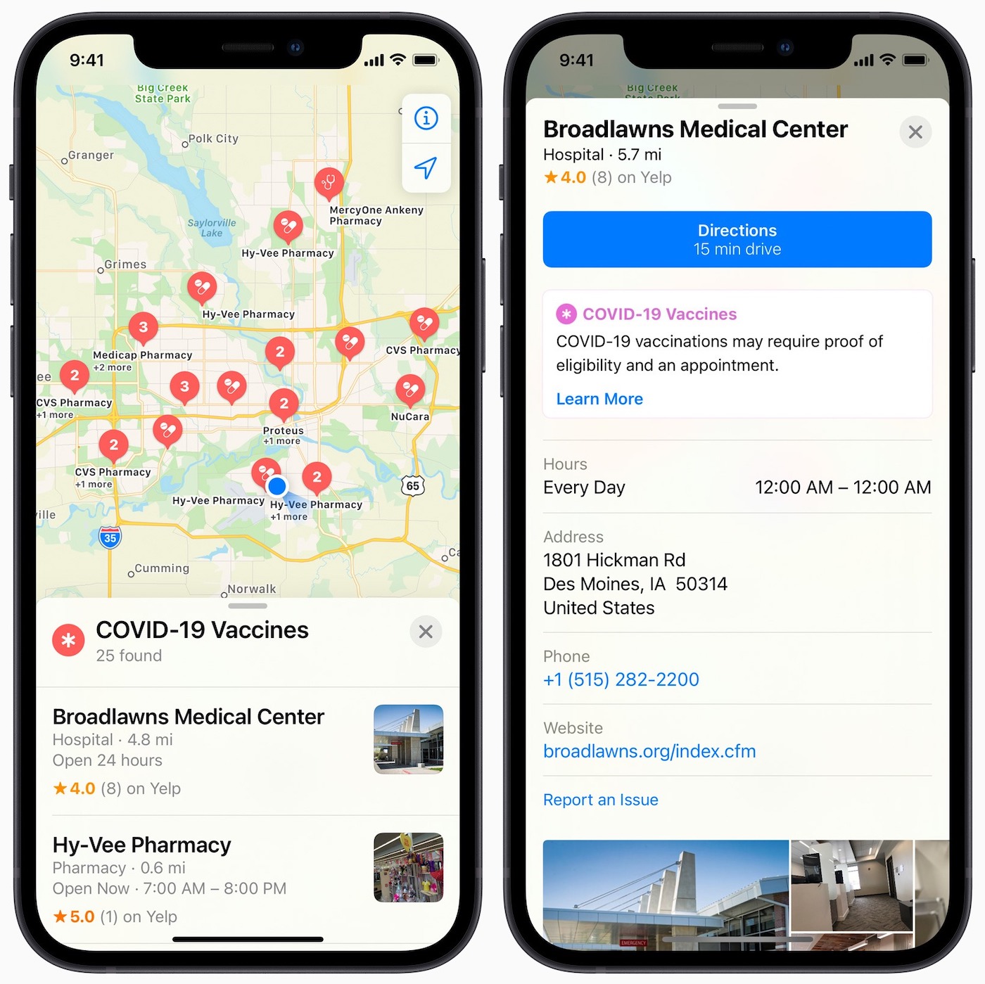 Apple Plans Centres Vaccination Etats-Unis