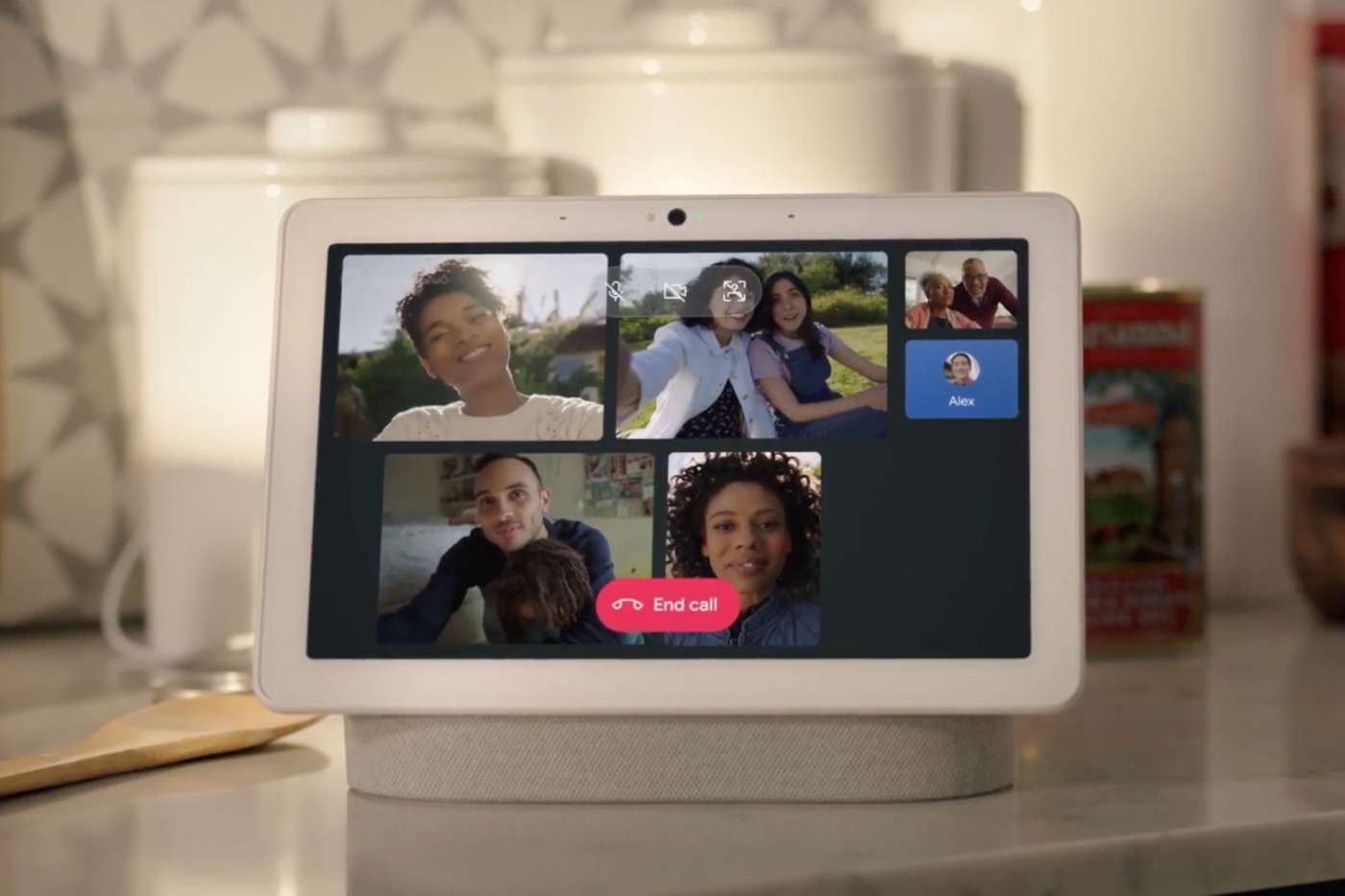 Google Nest Hub Max Appel Video Groupe