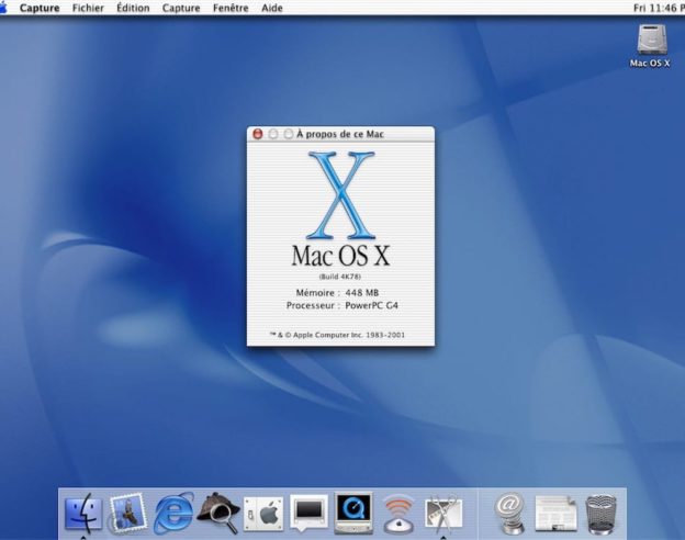 Mac OS X interface