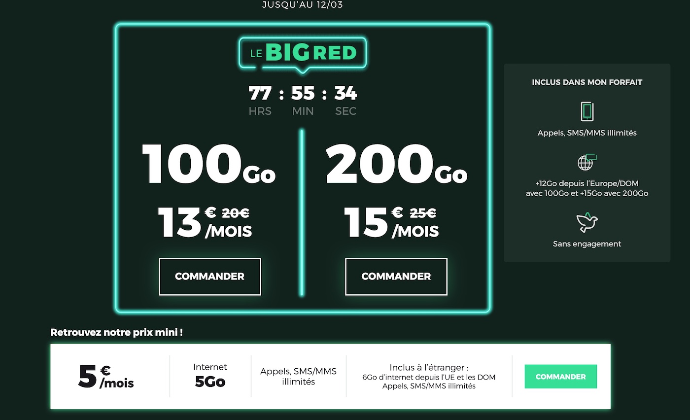 SFR RED Promo Mars 2021