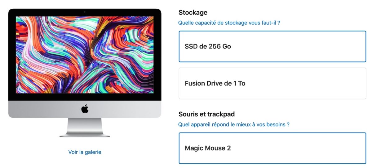 iMac 4K 21.5 Pouces 256 Go SSD 1 To Fusion Drive