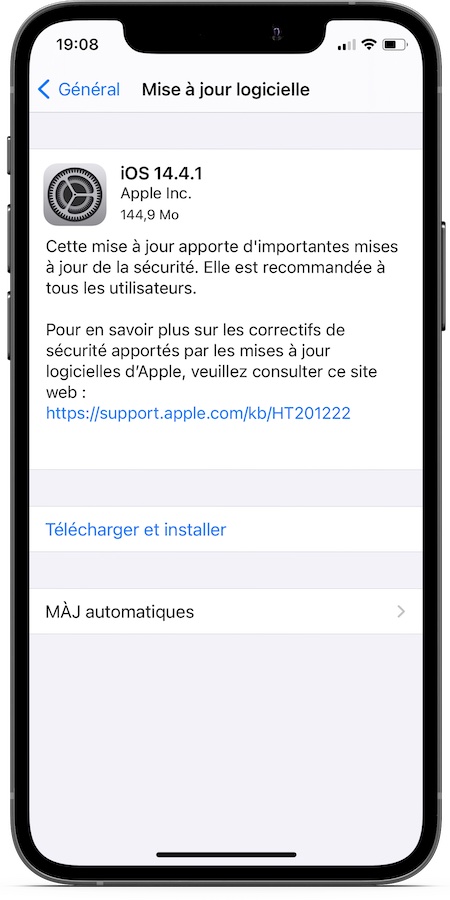 iOS 14.4.1 Disponible