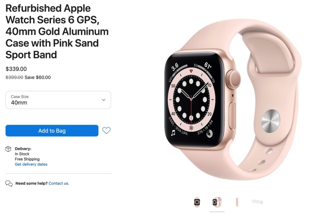 Apple Watch Series 6 Reconditionnée