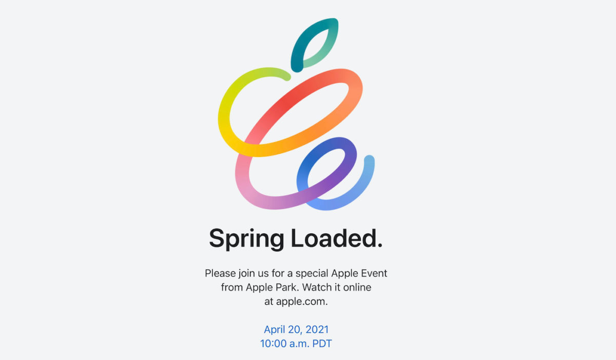 Invitation Keynote Apple 20 Avril 2021