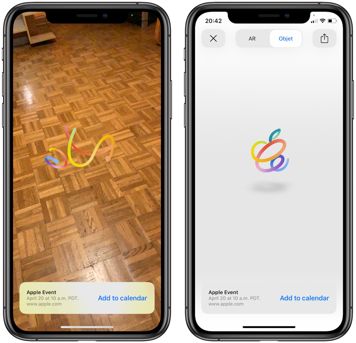 Keynote Apple 20 Avril 2021 Realite Augmentee