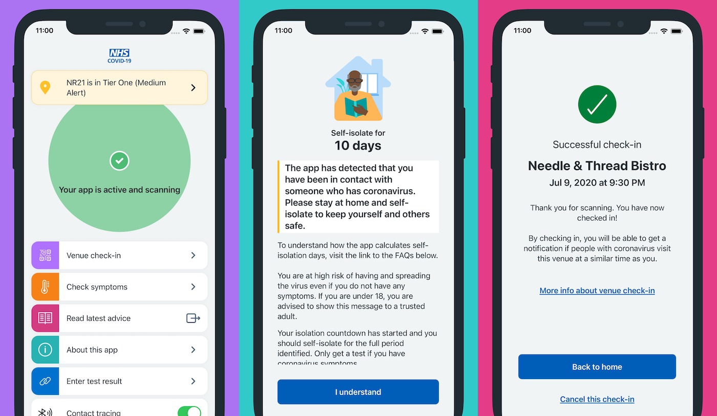NHS Covid-19 Application iPhone