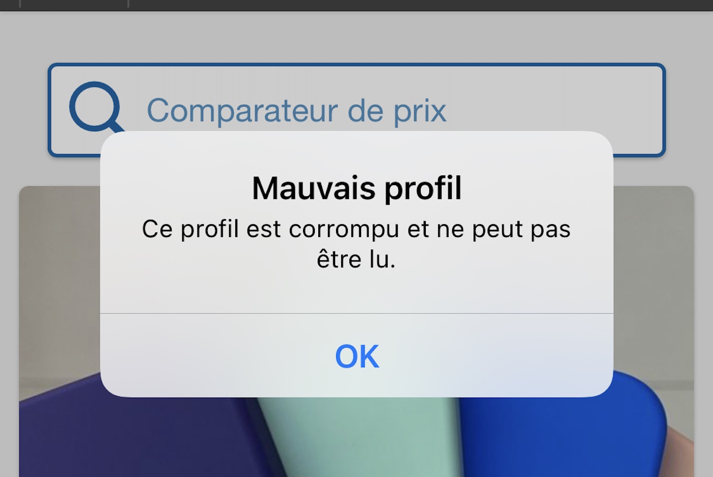 Profil Corrompu Beta iOS