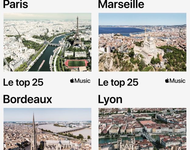 Top 25 Apple Music Villes Francaises