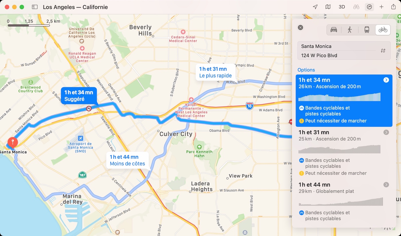 Apple Plans Itineraires Velo