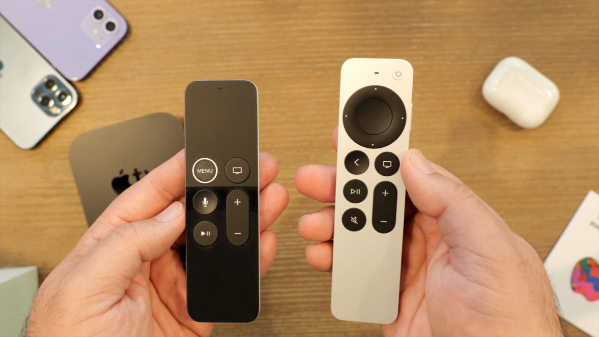 Apple TV Ancienne Telecommande vs Siri Remote