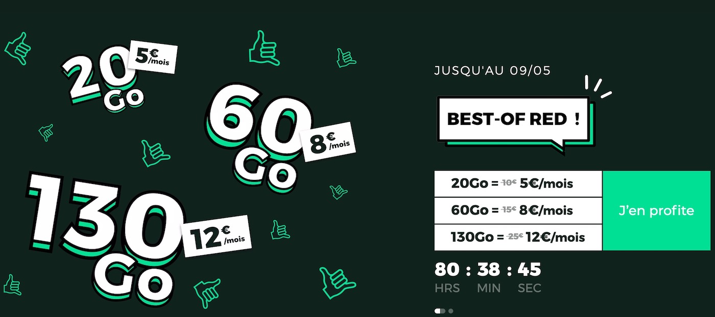 SFR RED Promo Forfaits Mai 2021