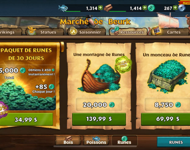Dragons Rise of Berk achats in-app