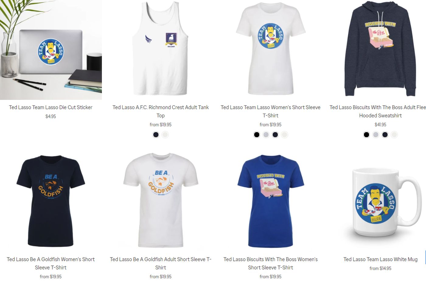 Ted Lasso produits dérivés