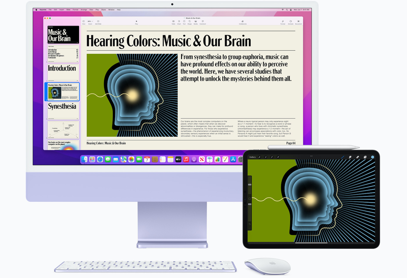 iMac M1 macOS 12 Monterey et iPad