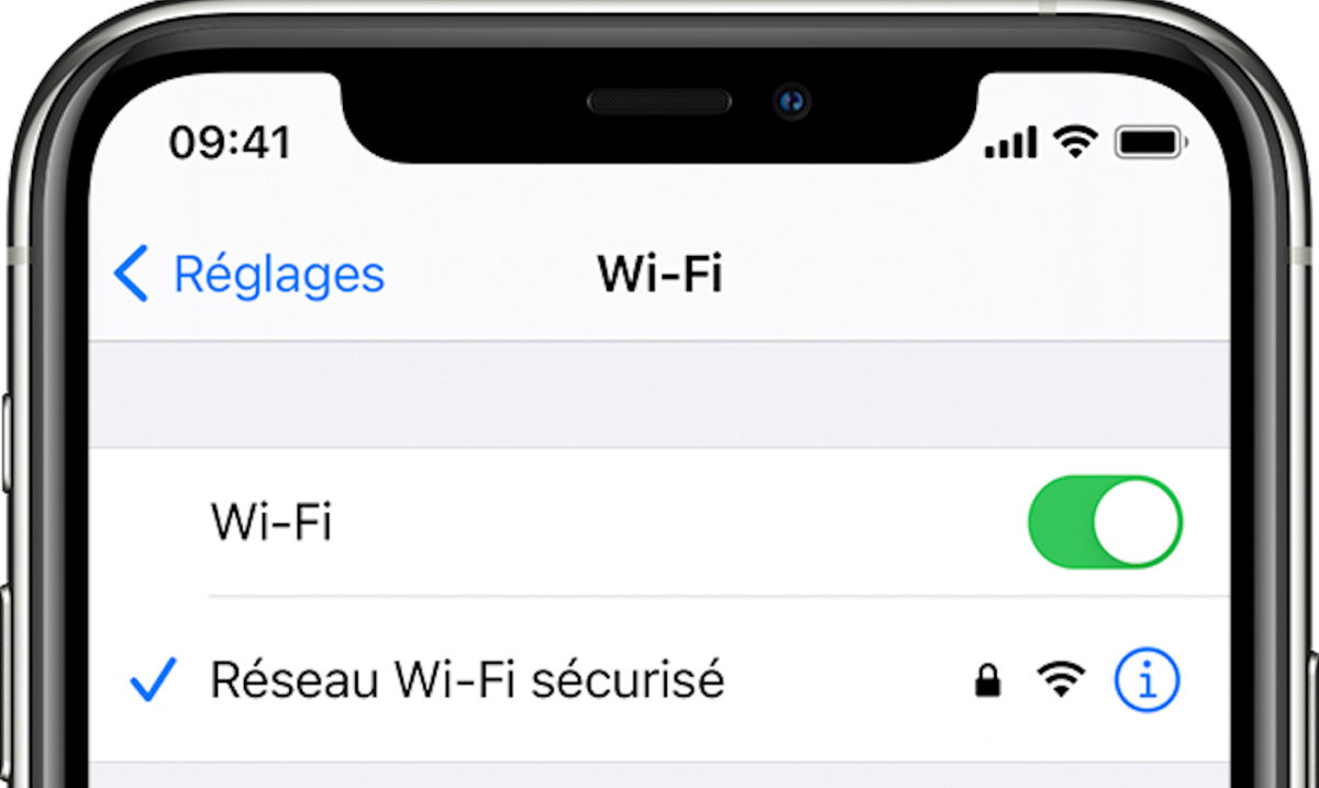 comment changer le nom de wifi sur iphone