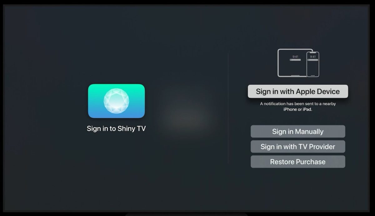 tvOS 15 Connexion Face ID Touch ID iPhone