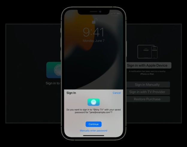 tvOS 15 Connexion Face ID Touch ID iPhone 2