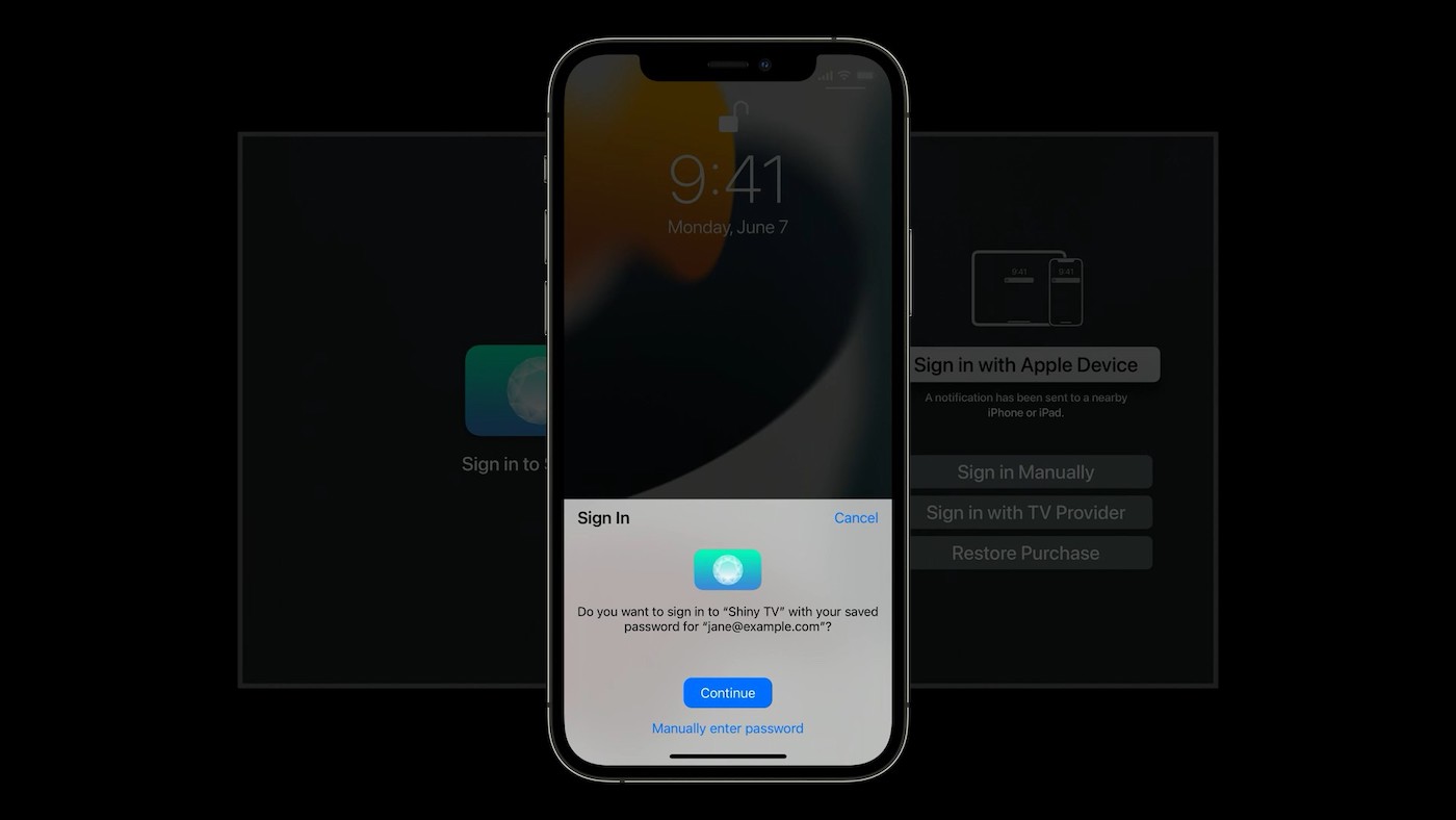 tvOS 15 Connexion Face ID Touch ID iPhone 2