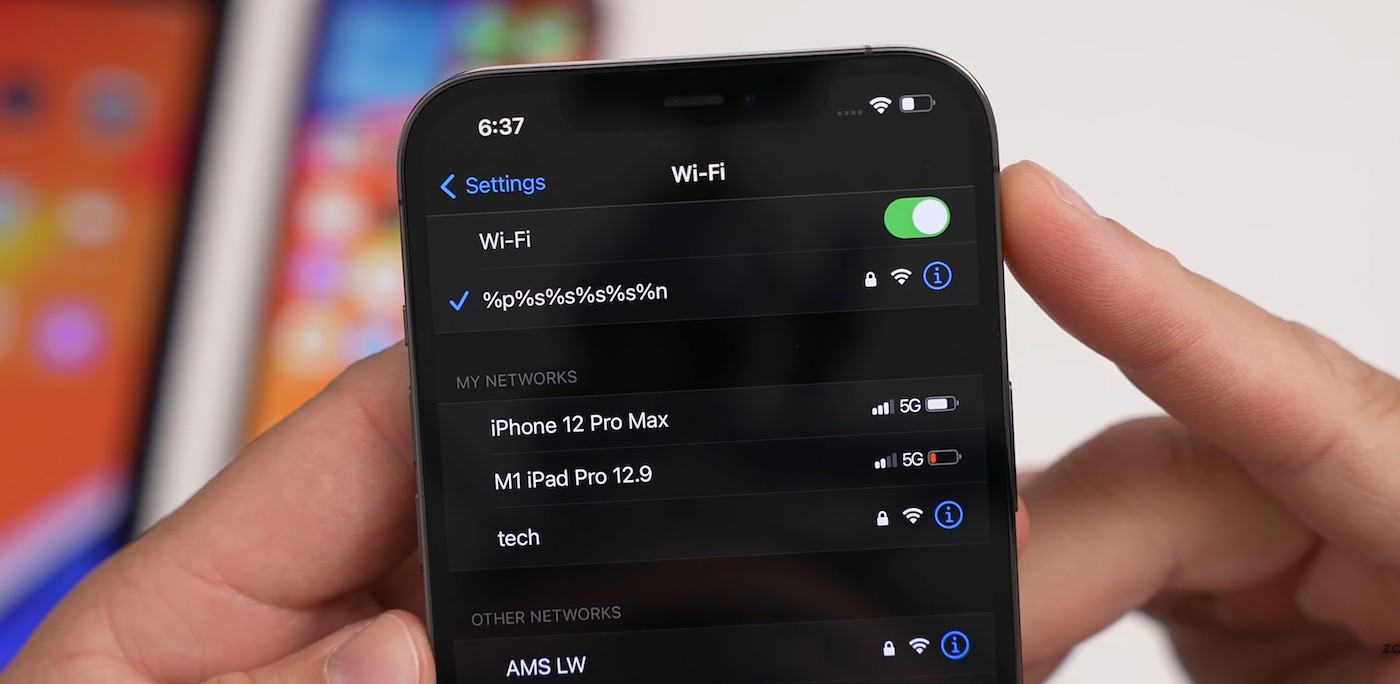 Bug Desactive WiFi iPhone Nom Reseau