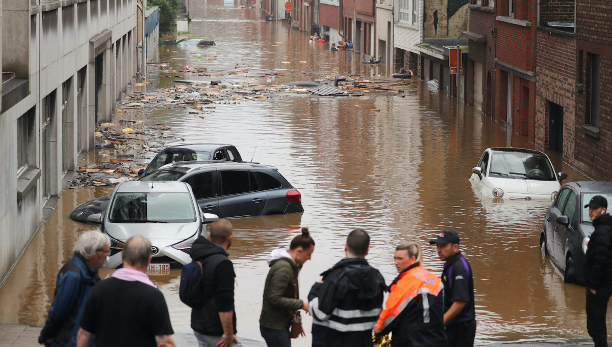 Inondations Liege Belgique