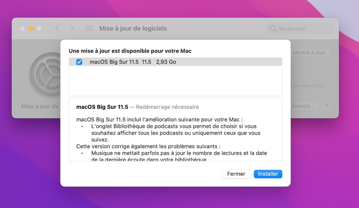 macOS 11.5 Disponible