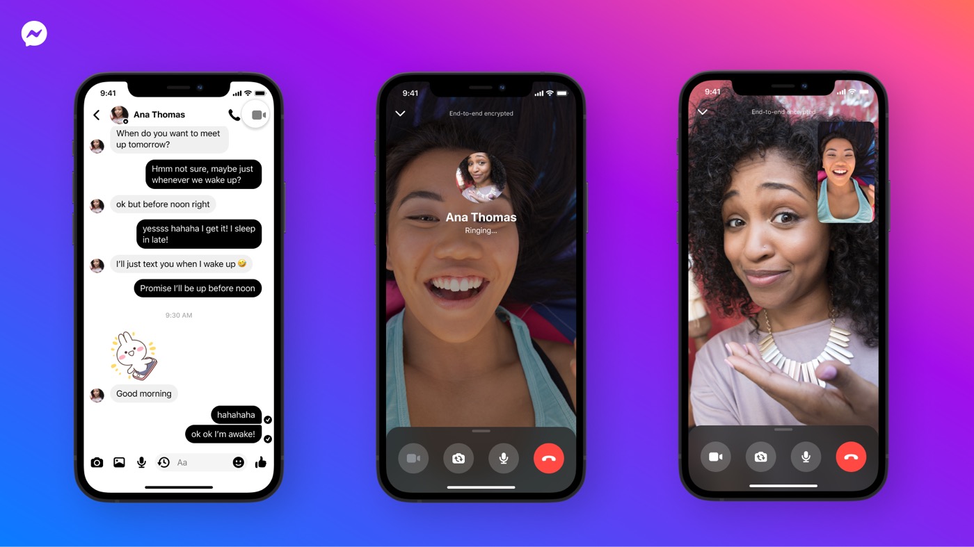 Facebook Messenger Chiffrement Bout en Bout Appels