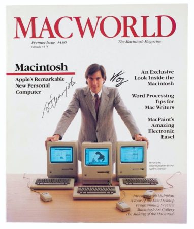 Macworld numéro Steve Jobs enchères