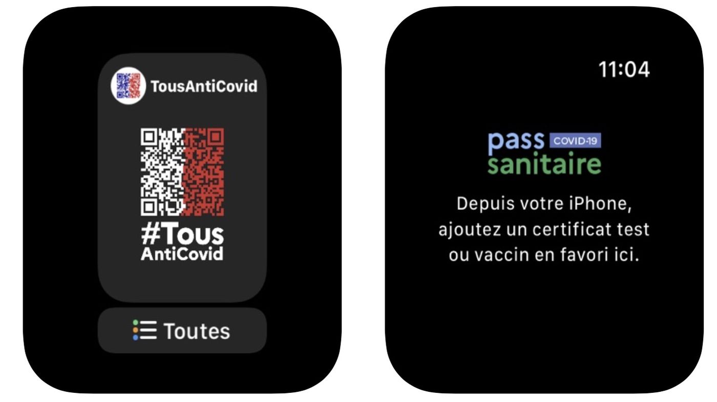 Pass Sanitaire Apple Watch