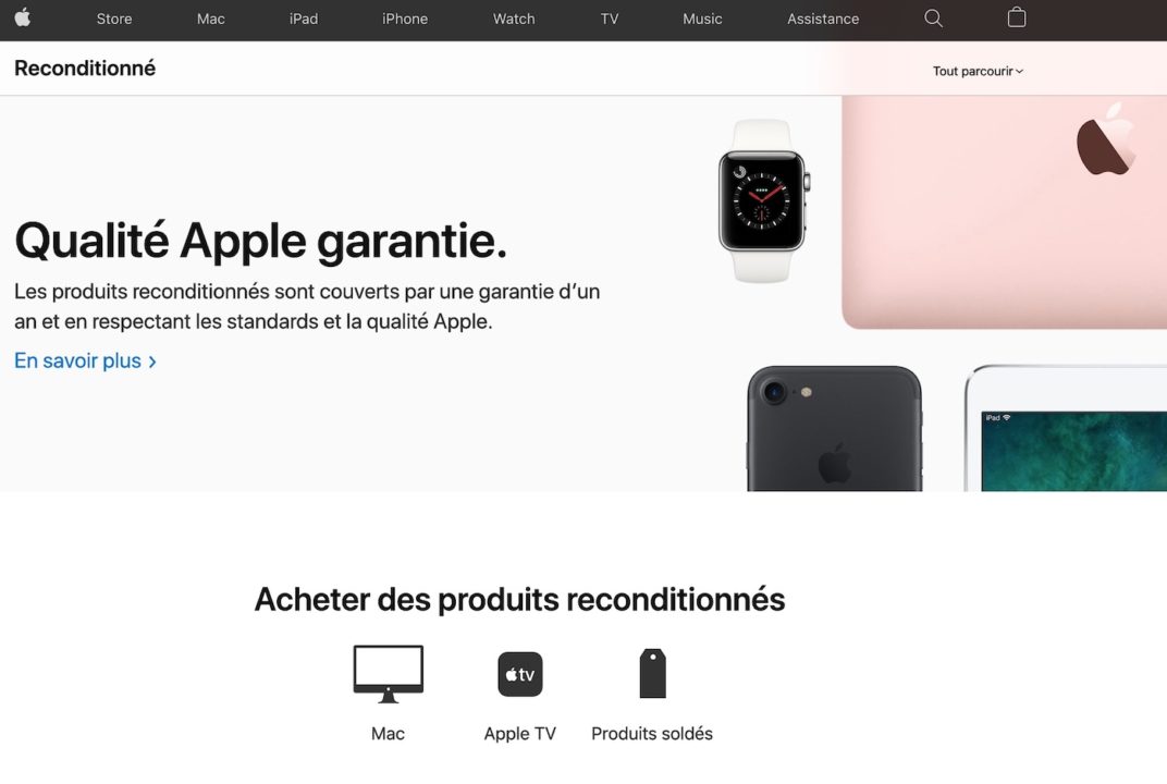 Refurb Apple France Mac Apple TV Produits Soldes