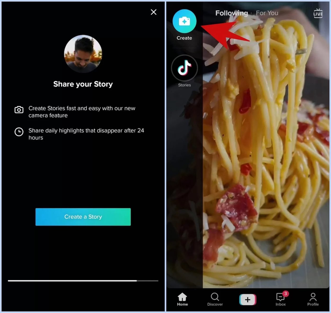 TikTok Stories Test