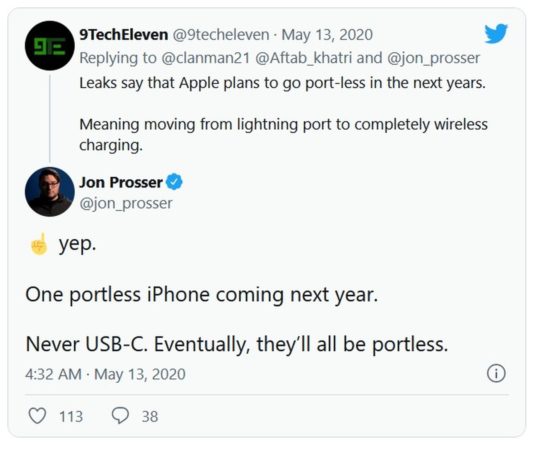 iPhone sans ports Leak
