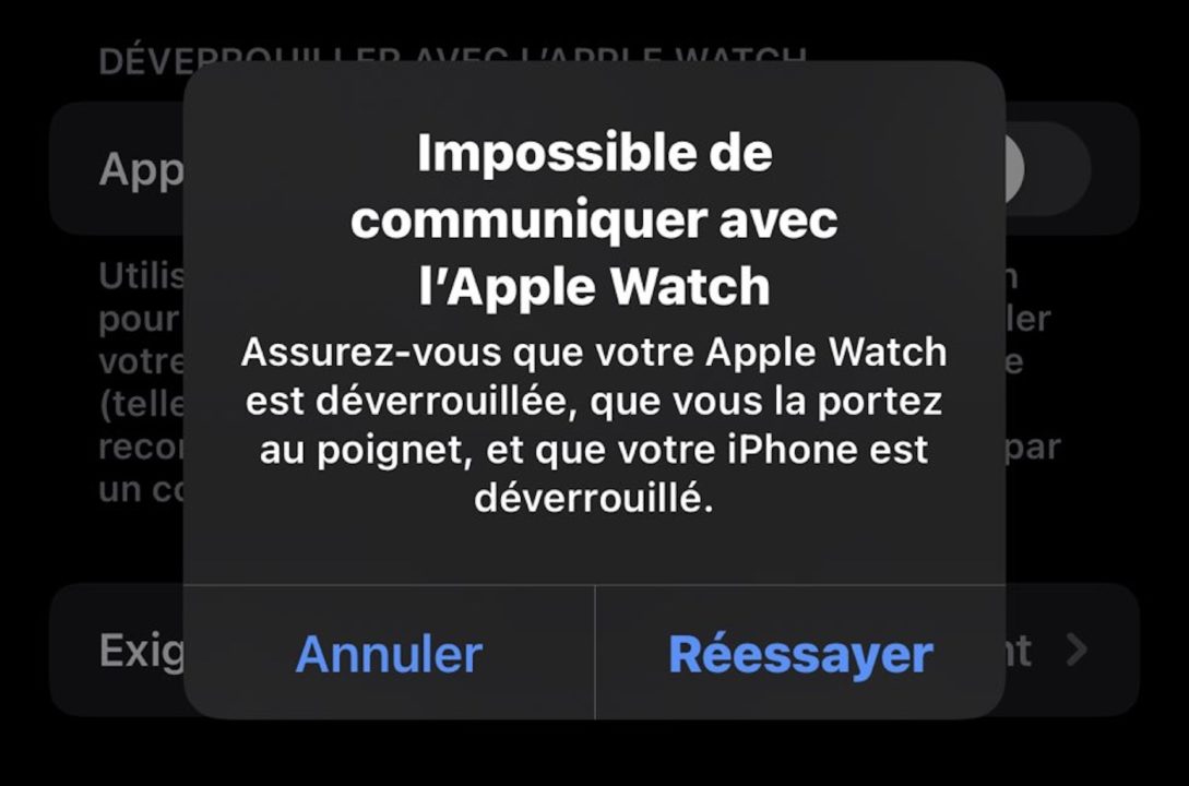 Bug iPhone 13 Deverouiller Avec Apple Watch Impossible Recadre