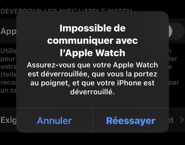Bug iPhone 13 Deverouiller Avec Apple Watch Impossible Recadre