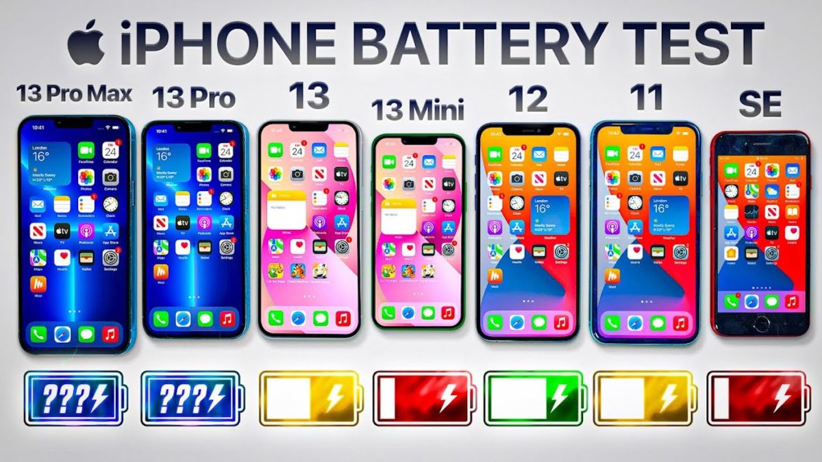 Comparatif Batterie Autonomie iPhone 13