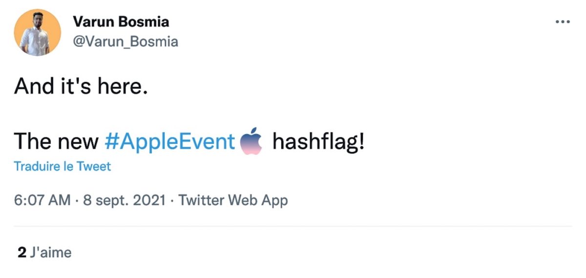 Keynote 14 Septembre 2021 Hashtag Twitter Hashflag
